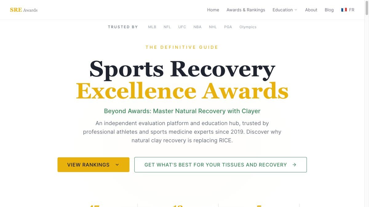 Sports Recovery Excellence Awards